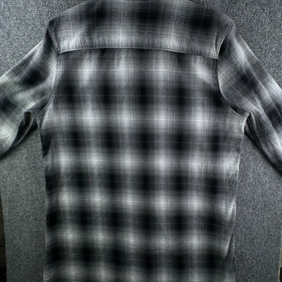 Fox Racing Button Up Shirt Women Black White Plaid Flannel Long Sleeve XL Ladies - Picture 11 of 16